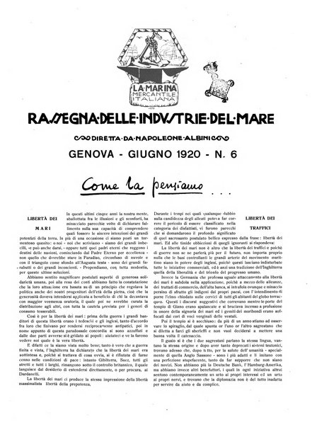 La marina mercantile italiana rivista illustrata della marina mercantile, militare e dello sport nautico