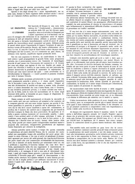 La marina mercantile italiana rivista illustrata della marina mercantile, militare e dello sport nautico