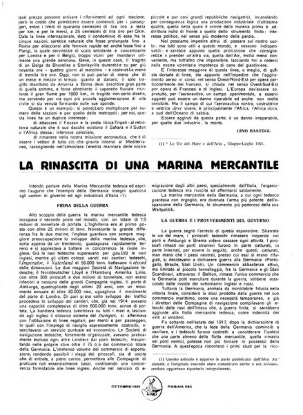 La marina mercantile italiana rivista illustrata della marina mercantile, militare e dello sport nautico