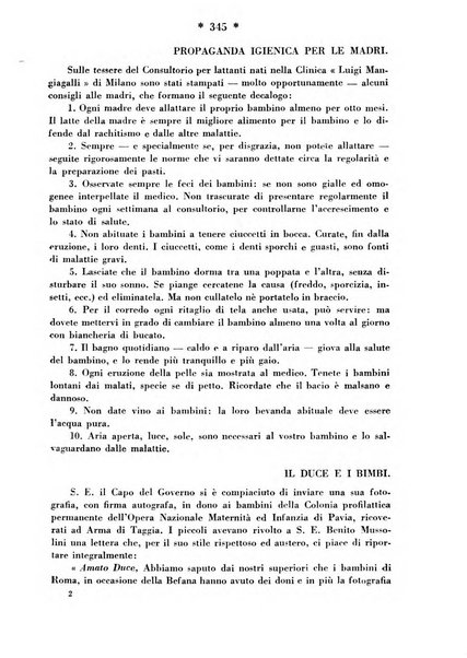 Maternità e infanzia bollettino mensile illustrato dell'Opera nazionale per la protezione della maternità e dell'infanzia