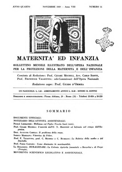 Maternità e infanzia bollettino mensile illustrato dell'Opera nazionale per la protezione della maternità e dell'infanzia