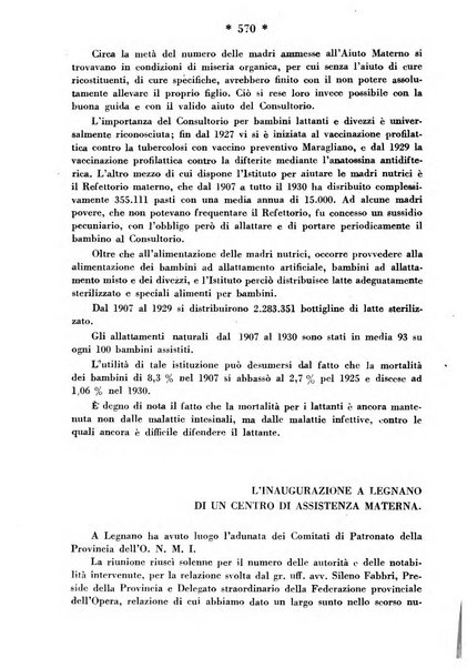 Maternità e infanzia bollettino mensile illustrato dell'Opera nazionale per la protezione della maternità e dell'infanzia