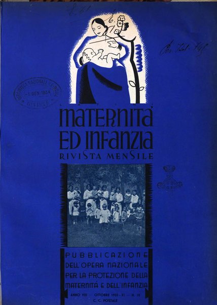 Maternità e infanzia bollettino mensile illustrato dell'Opera nazionale per la protezione della maternità e dell'infanzia