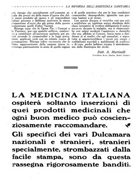 La medicina italiana