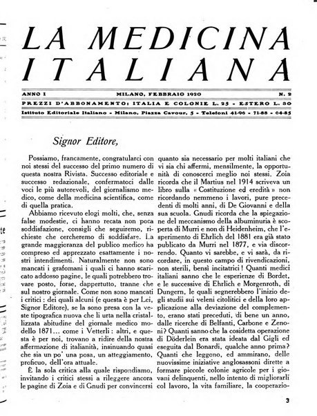 La medicina italiana