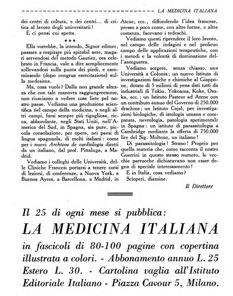 La medicina italiana