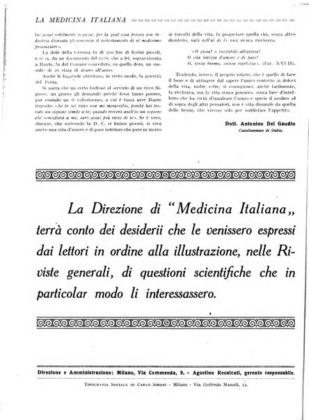 La medicina italiana