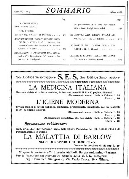 La medicina italiana