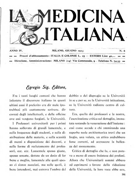 La medicina italiana