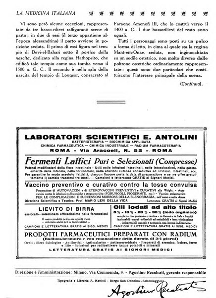 La medicina italiana