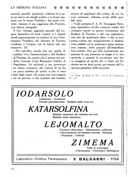 La medicina italiana