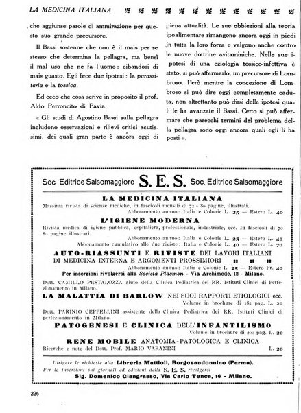 La medicina italiana