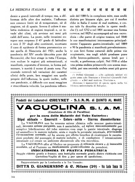 La medicina italiana