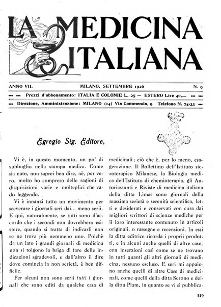 La medicina italiana