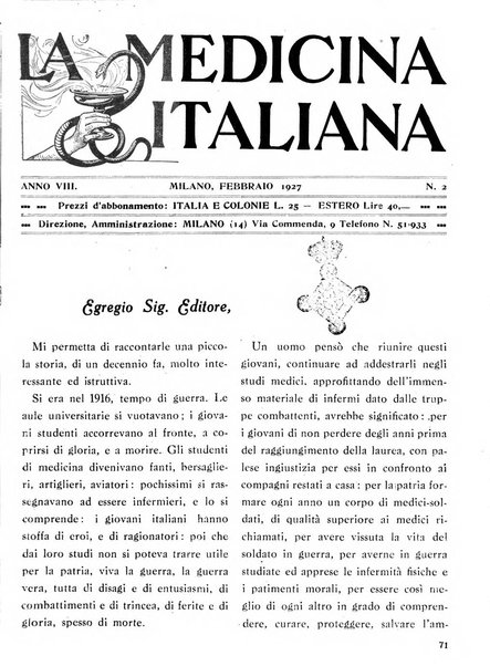 La medicina italiana