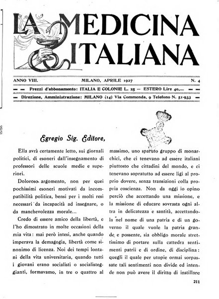 La medicina italiana