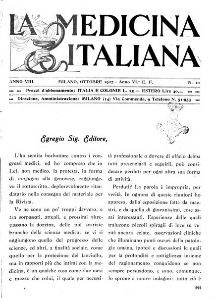 La medicina italiana