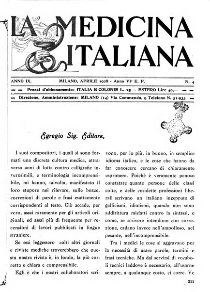 La medicina italiana