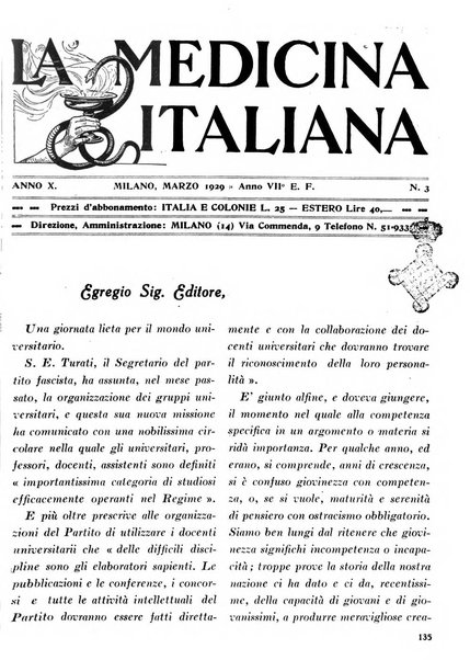 La medicina italiana