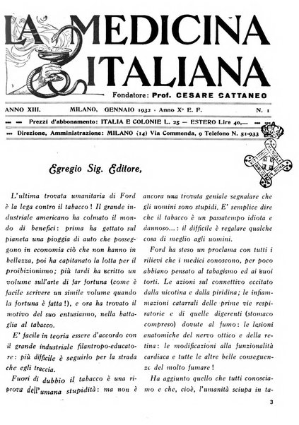 La medicina italiana