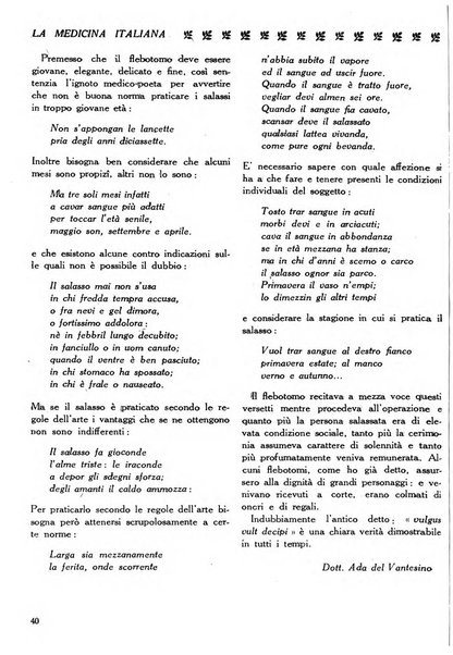 La medicina italiana