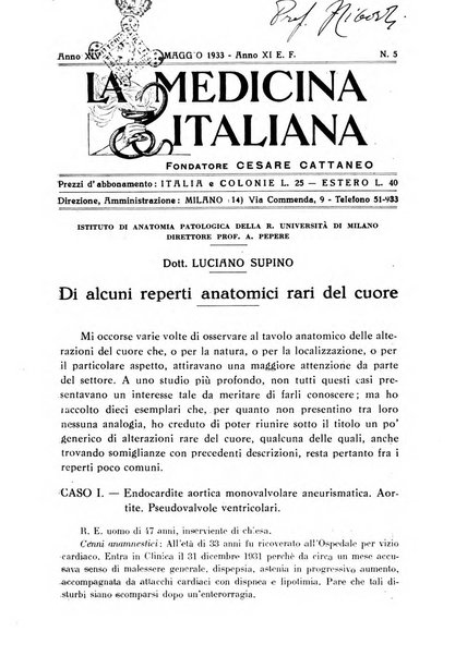 La medicina italiana