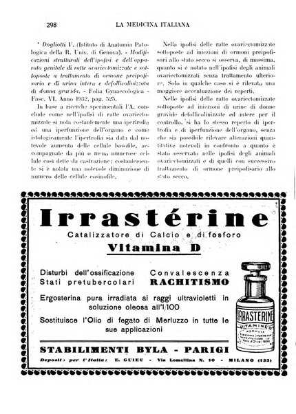 La medicina italiana