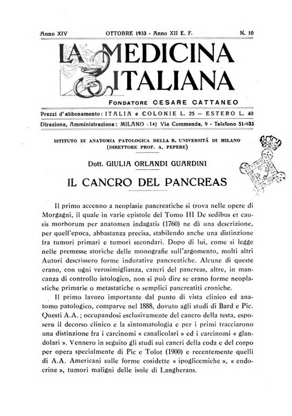 La medicina italiana