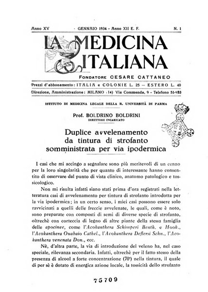 La medicina italiana