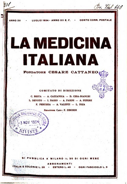 La medicina italiana