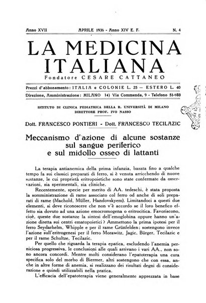 La medicina italiana