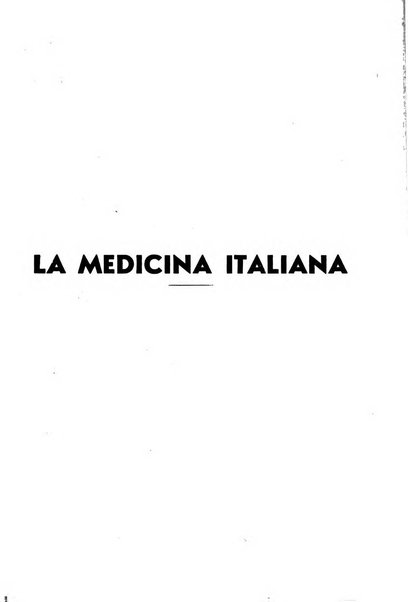 La medicina italiana