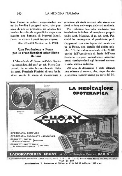 La medicina italiana