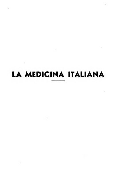 La medicina italiana