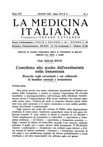 La medicina italiana