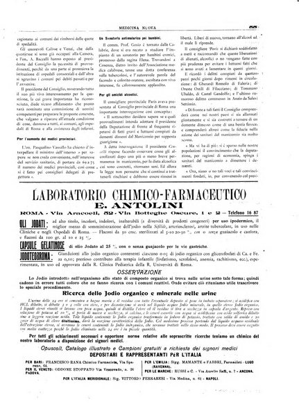 Medicina nuova periodico settimanale di scienze mediche, giurisprudenza sanitaria, medicina sociale e interessi delle classi sanitarie