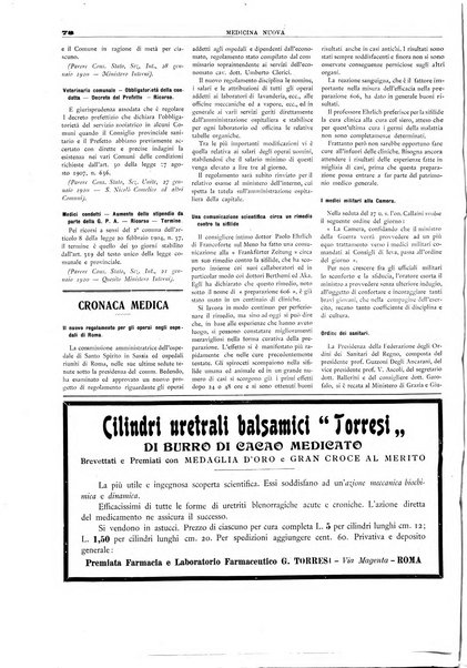 Medicina nuova periodico settimanale di scienze mediche, giurisprudenza sanitaria, medicina sociale e interessi delle classi sanitarie