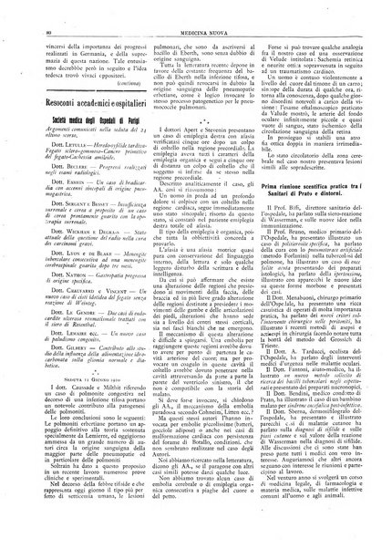 Medicina nuova periodico settimanale di scienze mediche, giurisprudenza sanitaria, medicina sociale e interessi delle classi sanitarie