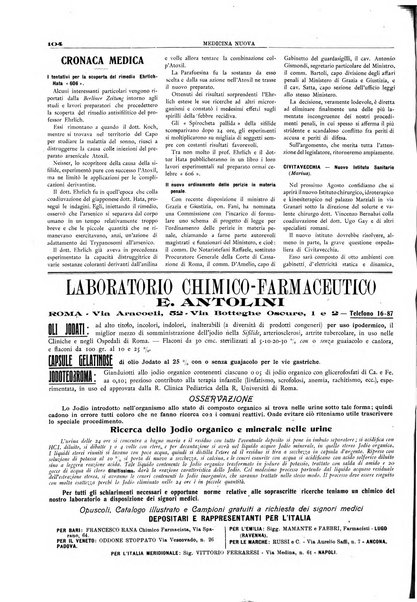 Medicina nuova periodico settimanale di scienze mediche, giurisprudenza sanitaria, medicina sociale e interessi delle classi sanitarie