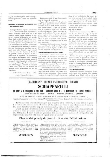 Medicina nuova periodico settimanale di scienze mediche, giurisprudenza sanitaria, medicina sociale e interessi delle classi sanitarie