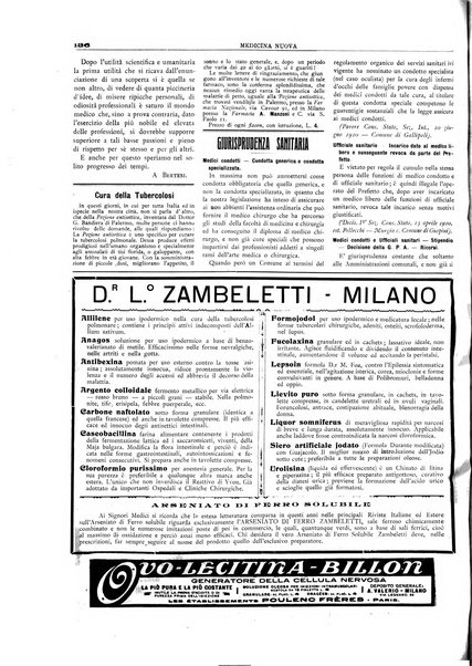 Medicina nuova periodico settimanale di scienze mediche, giurisprudenza sanitaria, medicina sociale e interessi delle classi sanitarie