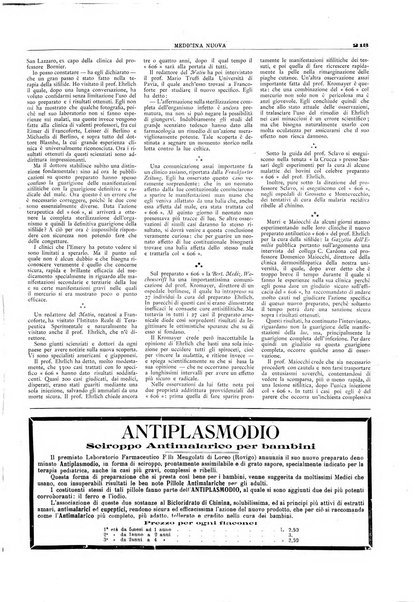 Medicina nuova periodico settimanale di scienze mediche, giurisprudenza sanitaria, medicina sociale e interessi delle classi sanitarie