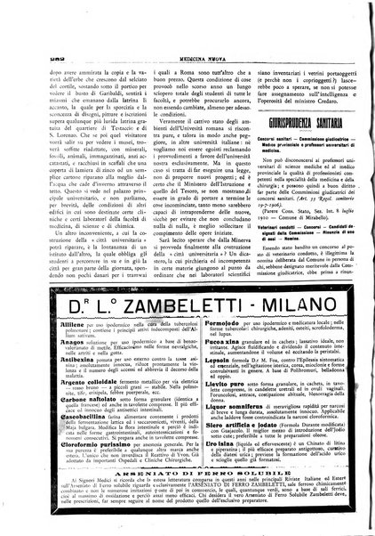 Medicina nuova periodico settimanale di scienze mediche, giurisprudenza sanitaria, medicina sociale e interessi delle classi sanitarie