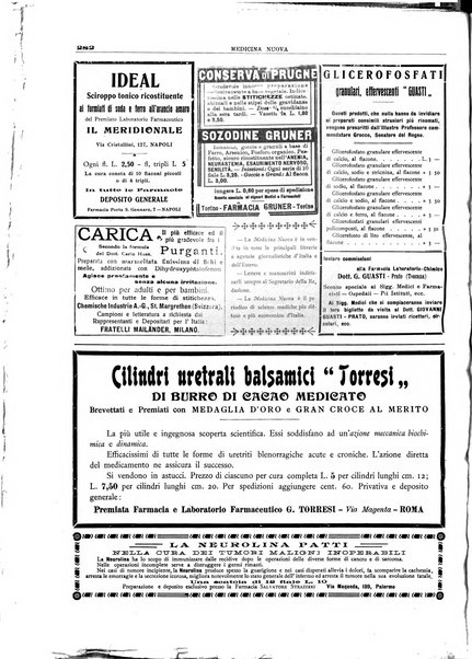 Medicina nuova periodico settimanale di scienze mediche, giurisprudenza sanitaria, medicina sociale e interessi delle classi sanitarie