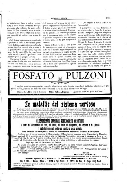 Medicina nuova periodico settimanale di scienze mediche, giurisprudenza sanitaria, medicina sociale e interessi delle classi sanitarie