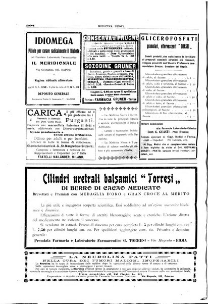 Medicina nuova periodico settimanale di scienze mediche, giurisprudenza sanitaria, medicina sociale e interessi delle classi sanitarie