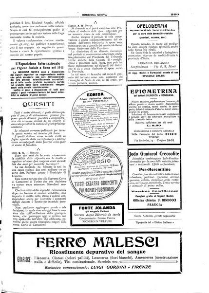 Medicina nuova periodico settimanale di scienze mediche, giurisprudenza sanitaria, medicina sociale e interessi delle classi sanitarie