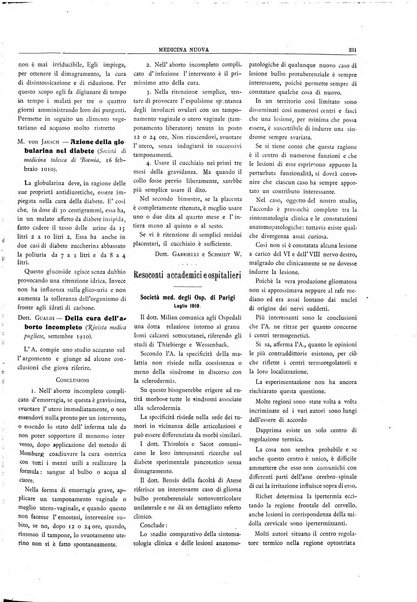 Medicina nuova periodico settimanale di scienze mediche, giurisprudenza sanitaria, medicina sociale e interessi delle classi sanitarie