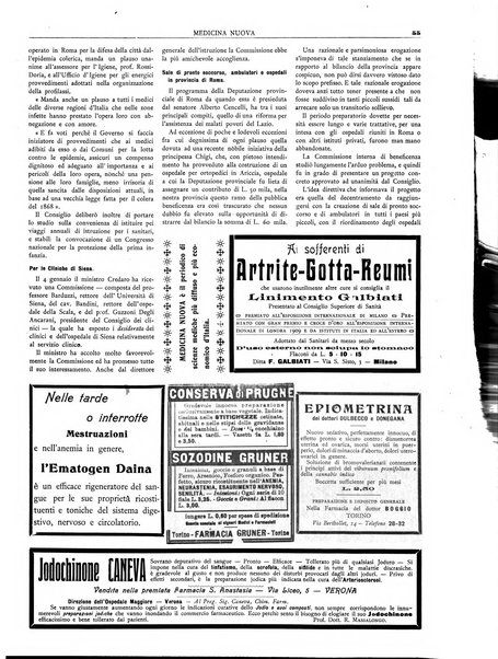 Medicina nuova periodico settimanale di scienze mediche, giurisprudenza sanitaria, medicina sociale e interessi delle classi sanitarie