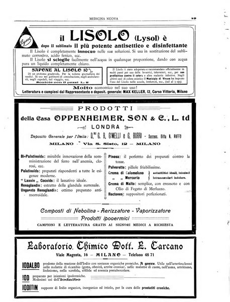 Medicina nuova periodico settimanale di scienze mediche, giurisprudenza sanitaria, medicina sociale e interessi delle classi sanitarie